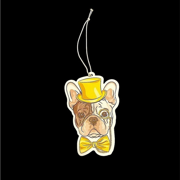 French Bulldog car air freshener hanging car freshener cologne scent - Picture 1 of 5